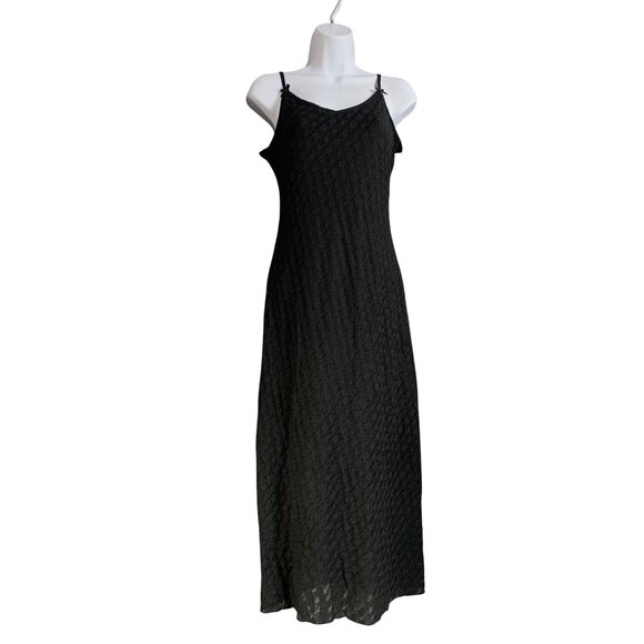 Wild Fable Womens Black Sleeveless Lace Midi Slip Dress Size XS - Picture 2 of 13
